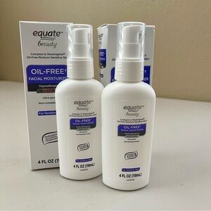 🛍️3/$15🛍️ 🆕 EQUATE Oil-Free Moisturizer Hypoallergenic Bundle NIB